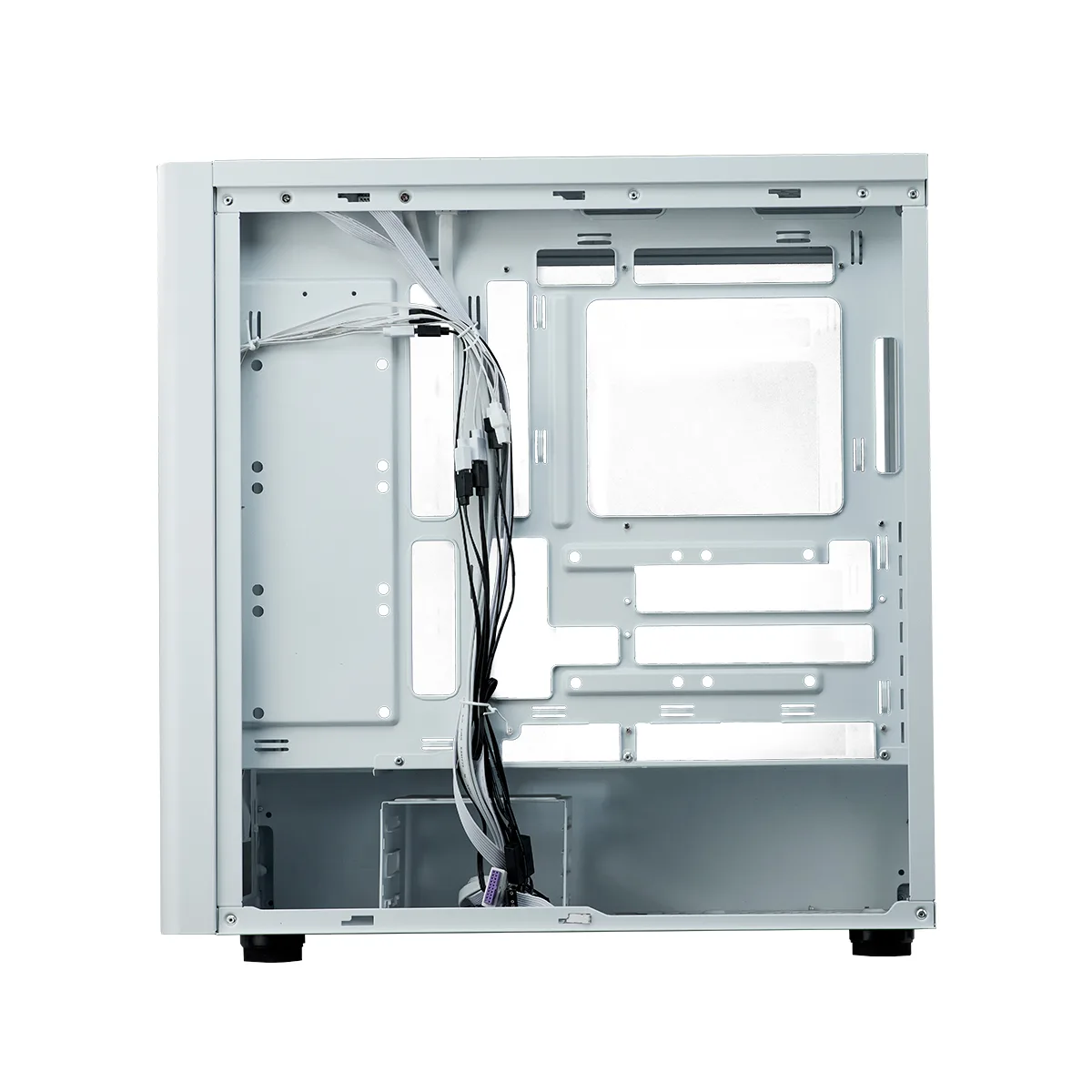 Gabinete Elite 502 Tg Argb X3 Fans White Cooler Master