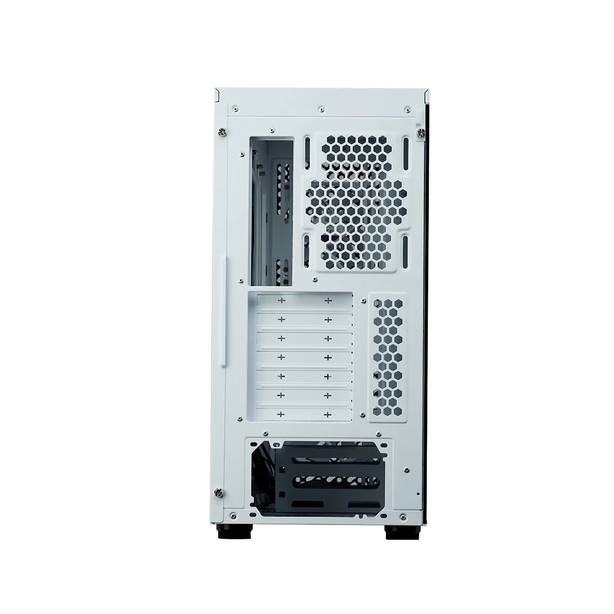 Gabinete Elite 502 Tg Argb X3 Fans White Cooler Master