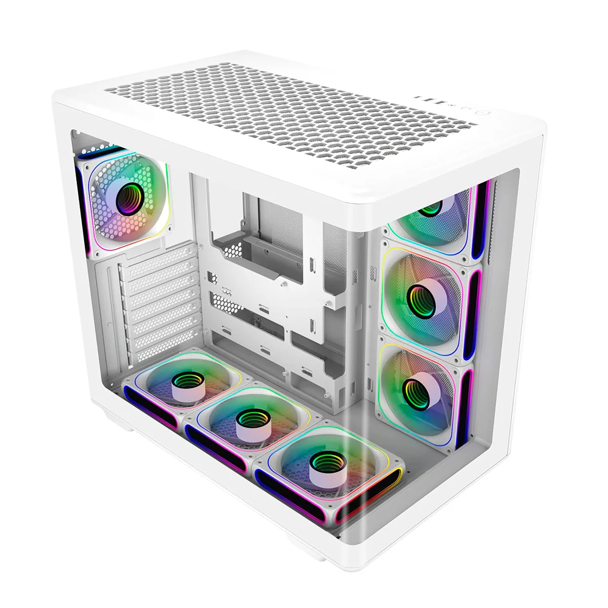 Gabinete Elite 600 Tg Argb Fans X7 White Cooler Master