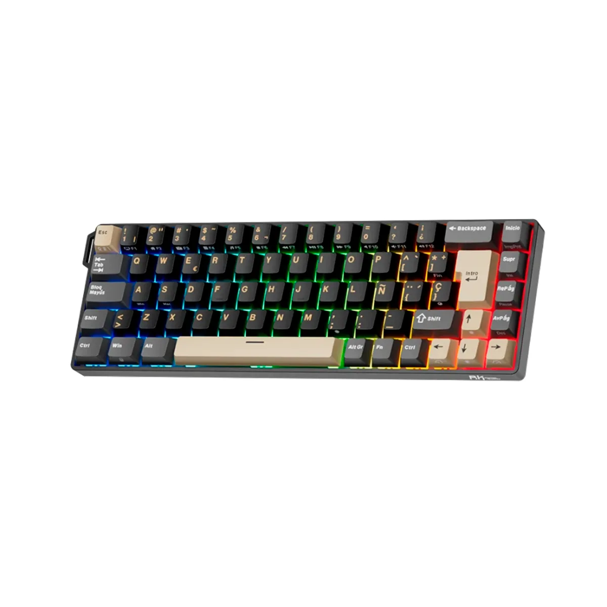 Teclado Royal Kludge Rk68 He Phantom Switch Magnetic Mint 60