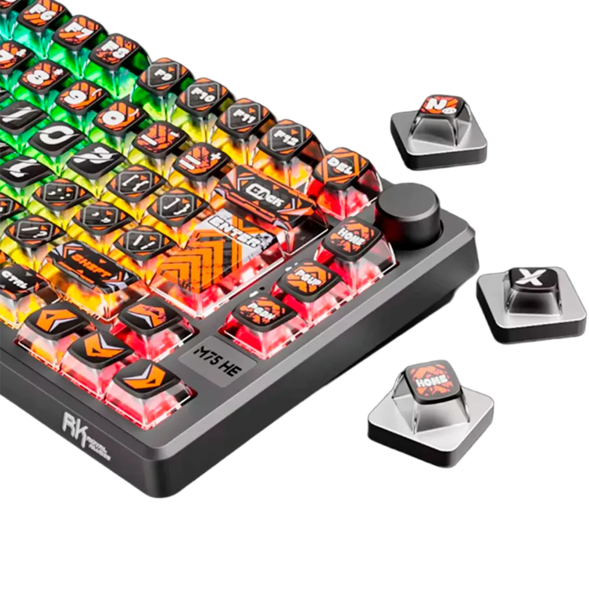 Teclado Royal Kludge Rk75 He Hephaestus Switch Mint 75