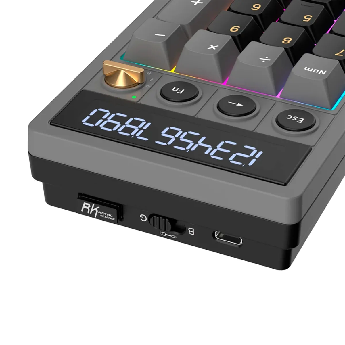 Teclado Numerico Royal Kludge Rkm20 Phantom Violet Switch Numpad