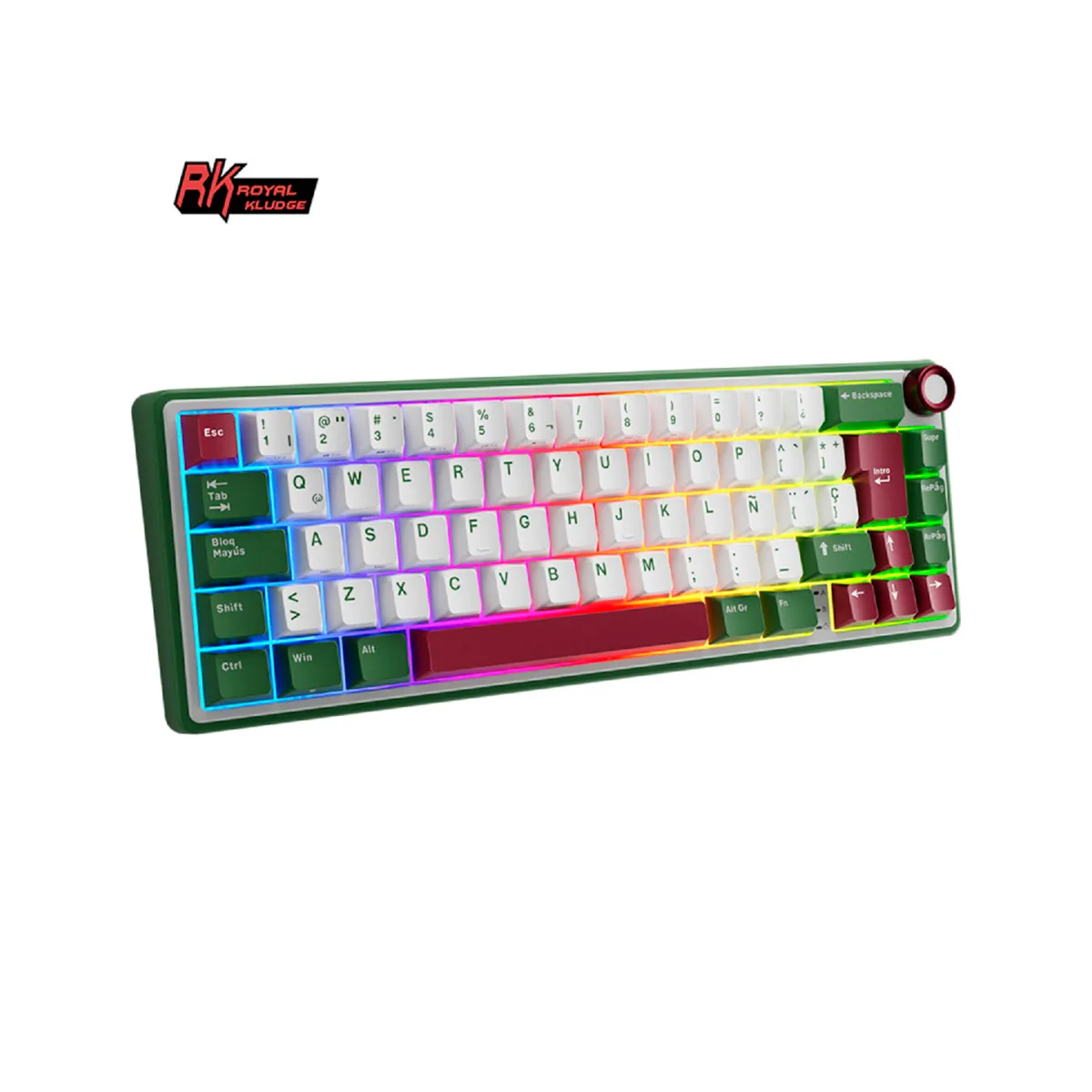 Teclado Royal Kludge Rk R65 Greensand Switch Brown 75