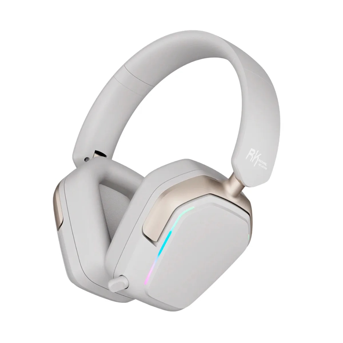 Auricular Wireless Royal Kludge Hg101 Platinum Gray Tri Mode