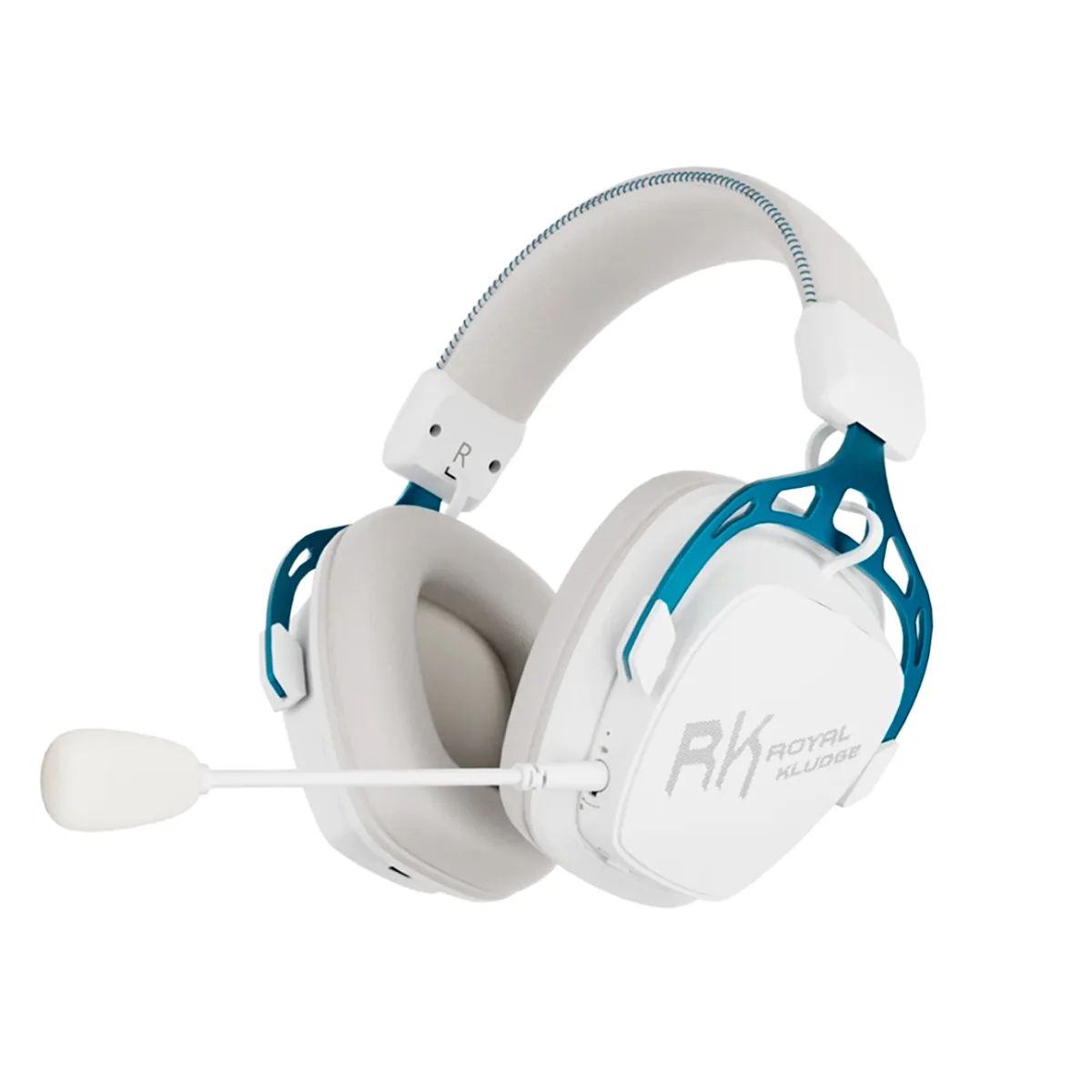 Auricular Wireless Royal Kludge Hg103 Cyborg White Tri Mode