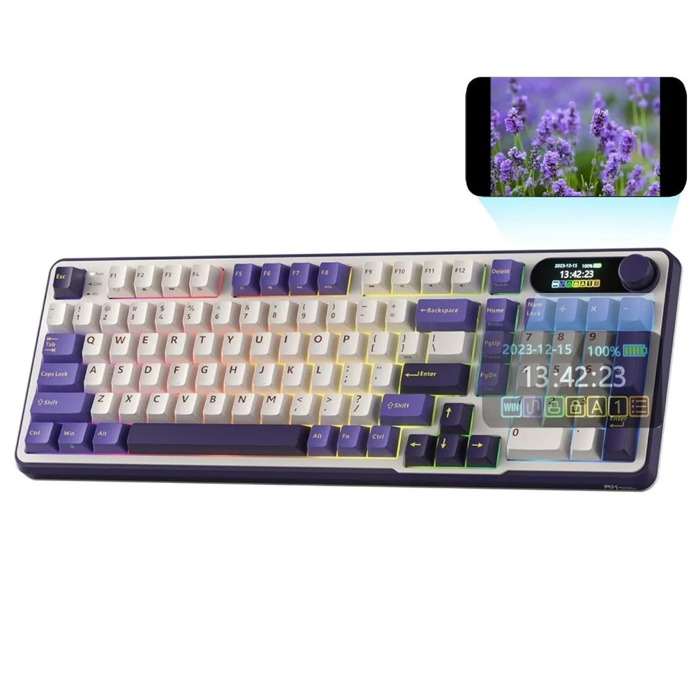 Teclado Royal Kludge S98 Wireless Blackberry Sw Beige