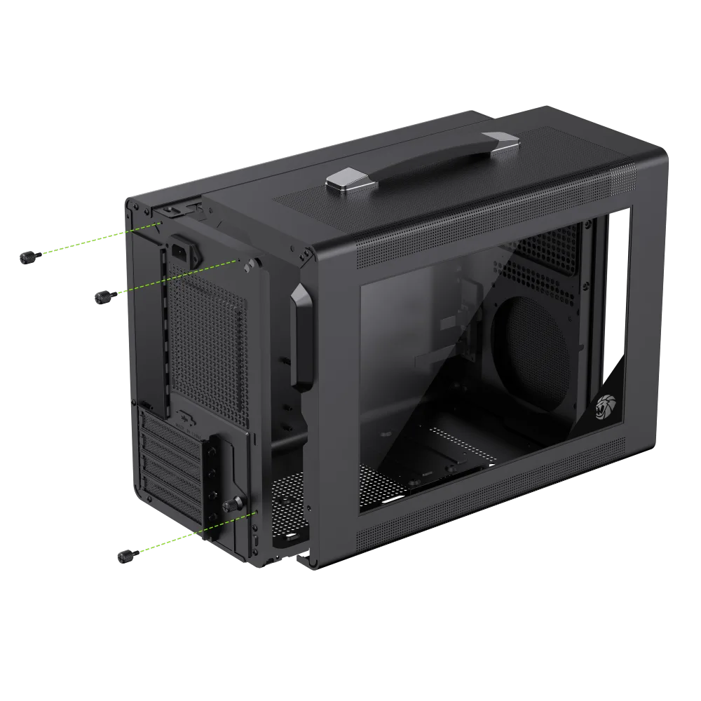 Gabinete Spark Air Bk Tg Black Gamemax