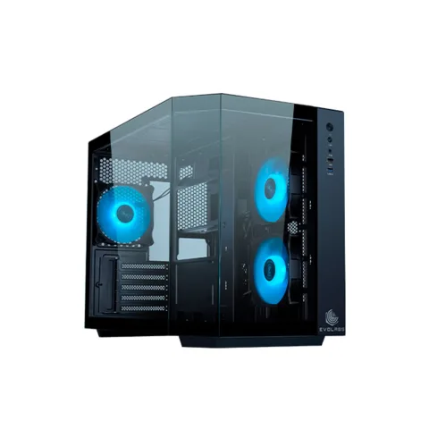 Gabinete Evo Primacy Black Tg Fan X3 Argb Evolabs