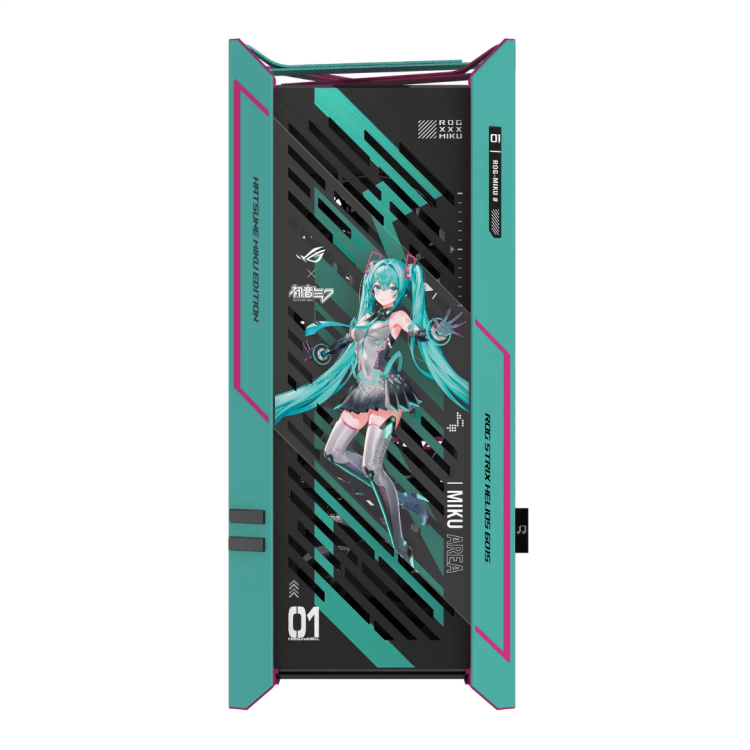 GABINETE GAMER ASUS ROG STRIX HELIOS II GX601S HATSUNE MIKU EDITION