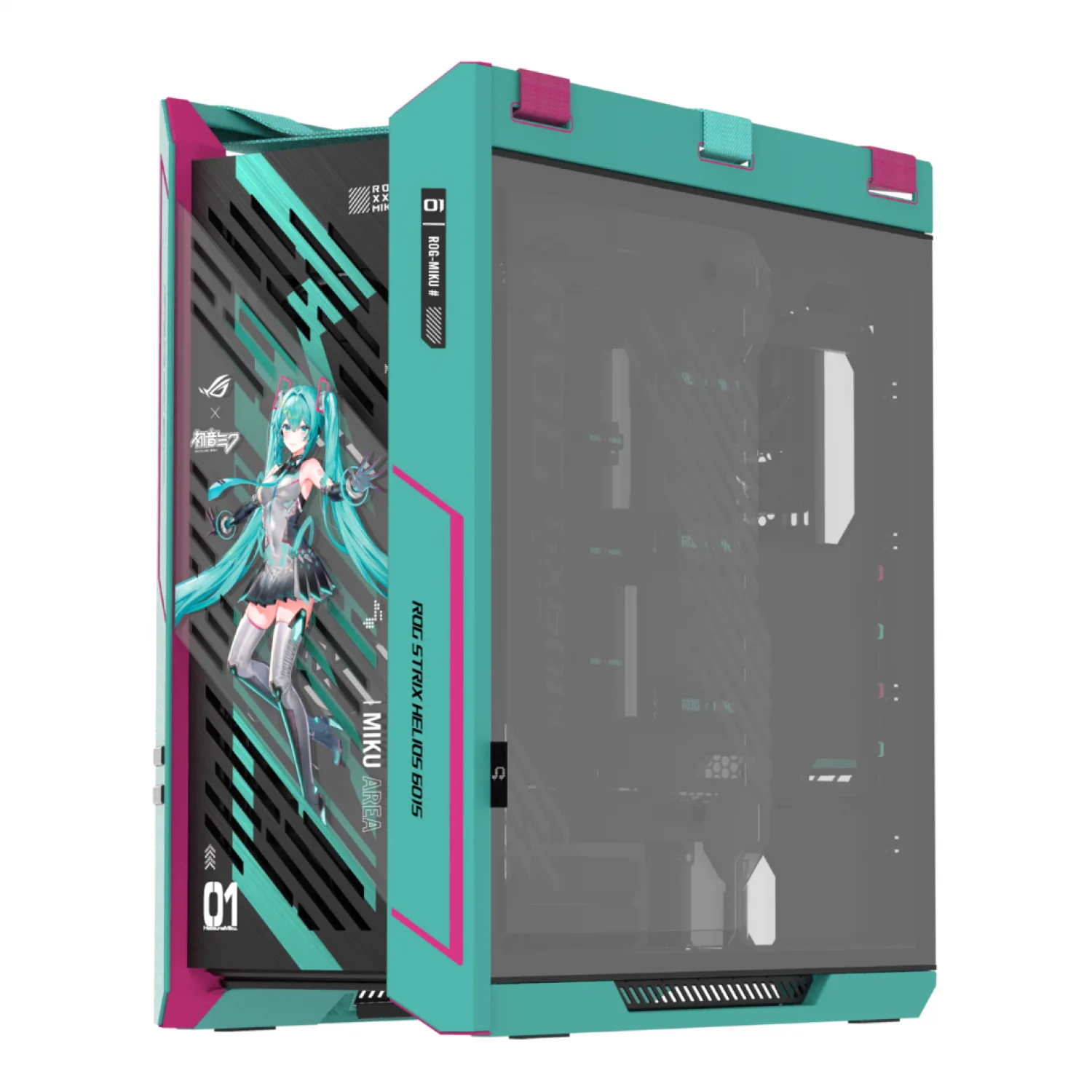 GABINETE GAMER ASUS ROG STRIX HELIOS II GX601S HATSUNE MIKU EDITION