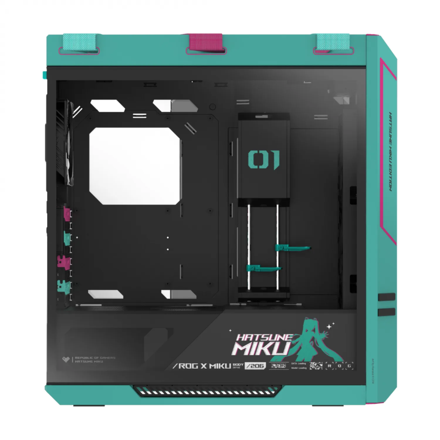 GABINETE GAMER ASUS ROG STRIX HELIOS II GX601S HATSUNE MIKU EDITION