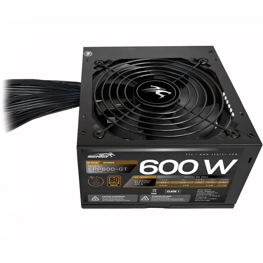 Fuente Sentey EPP600-GT 600W 80 Plus Bronze