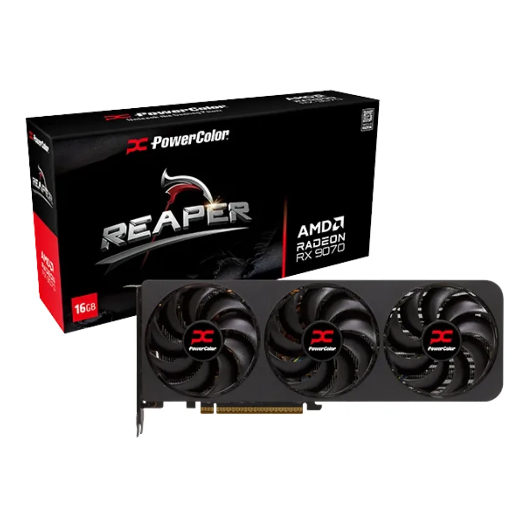 Placa De Video Powercolor Reaper Radeon Rx 9070 16gb 3x