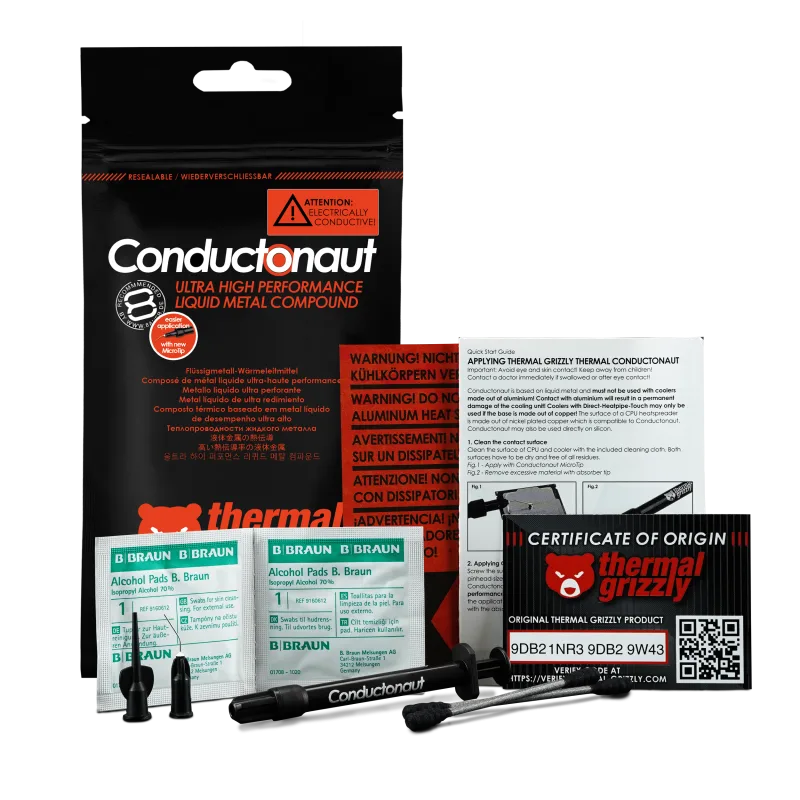 Metal Liquido Thermal Grizzly Conductonaut 1g TG-C-001-R