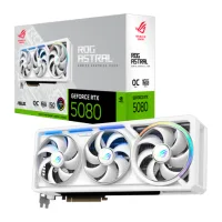 PLACA DE VIDEO RTX 5080 16GB ASUS ROG ASTRAL OC GDDR7 WHITE BLANCA