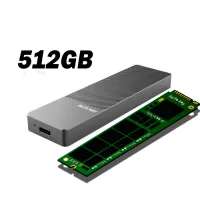 Disco Externo M2 512gb Sata + Carry Disk Usb 3.1 Ssd M2 Gris