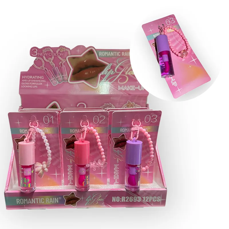 Lip Gloss Plumon Con Colgante Pulsera Queen Cute VIRAL RR