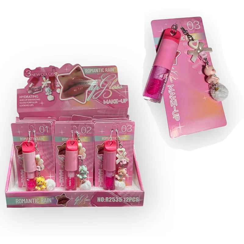 Lip Gloss Brillo Con Llavero Osito Cute VIRAL RR