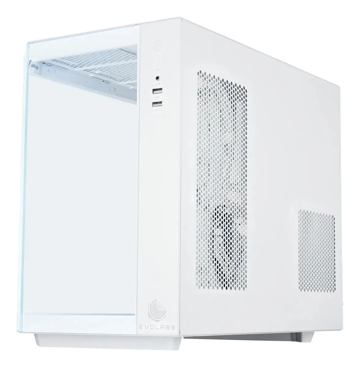Gabinete Gamer Evolabs Primacy X3 Fan ARGB White EVO-300MW