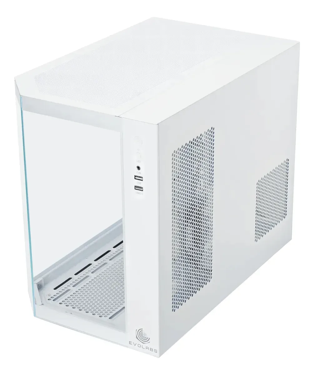 Gabinete Gamer Evolabs Primacy X3 Fan ARGB White EVO-300MW