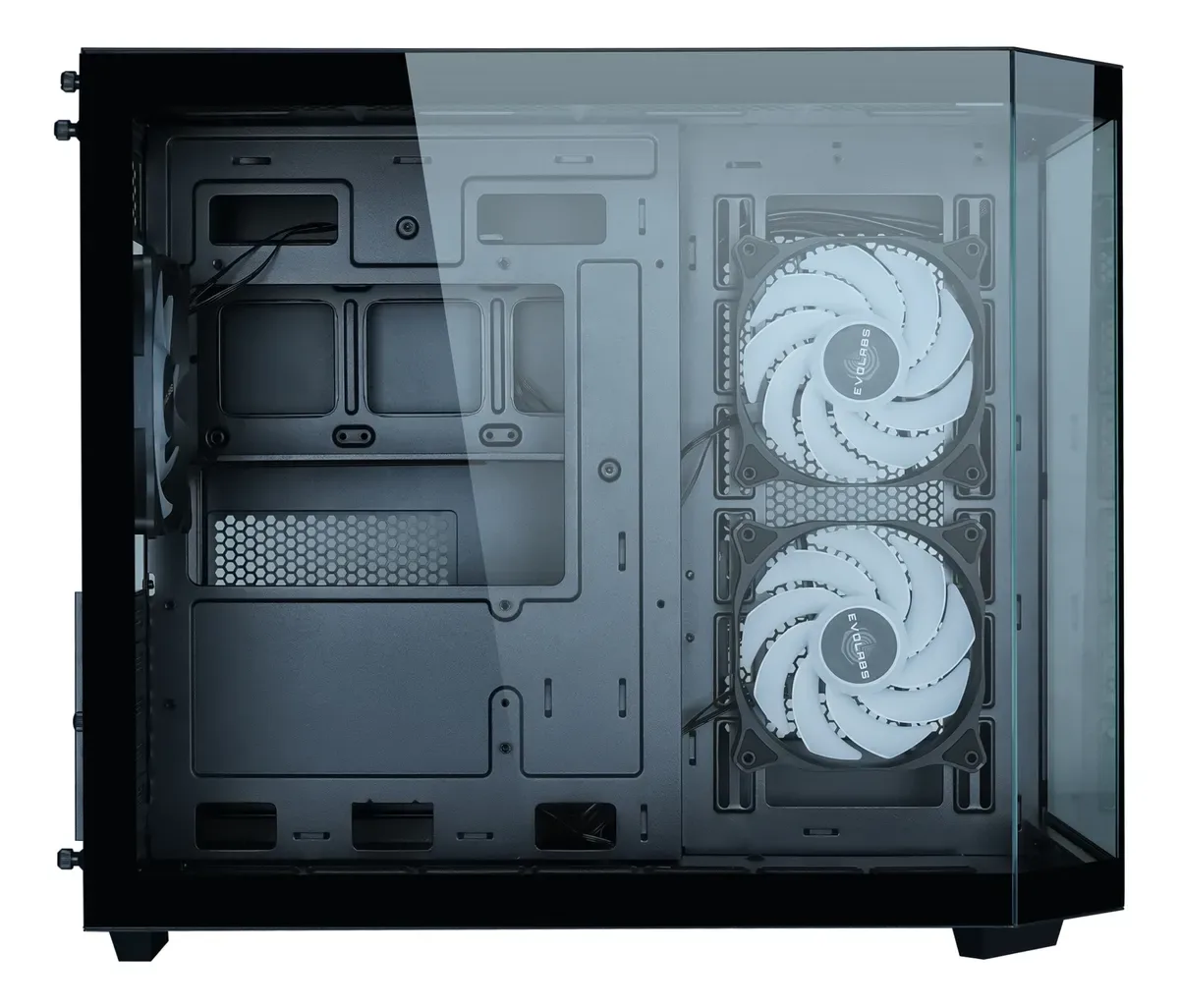 Gabinete Gamer Evolabs Primacy X3 Fan ARGB Black EVO-300MB