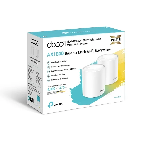 Conectividad Sistema Mesh Tp-Link Deco X20 Pack X2 AX1800