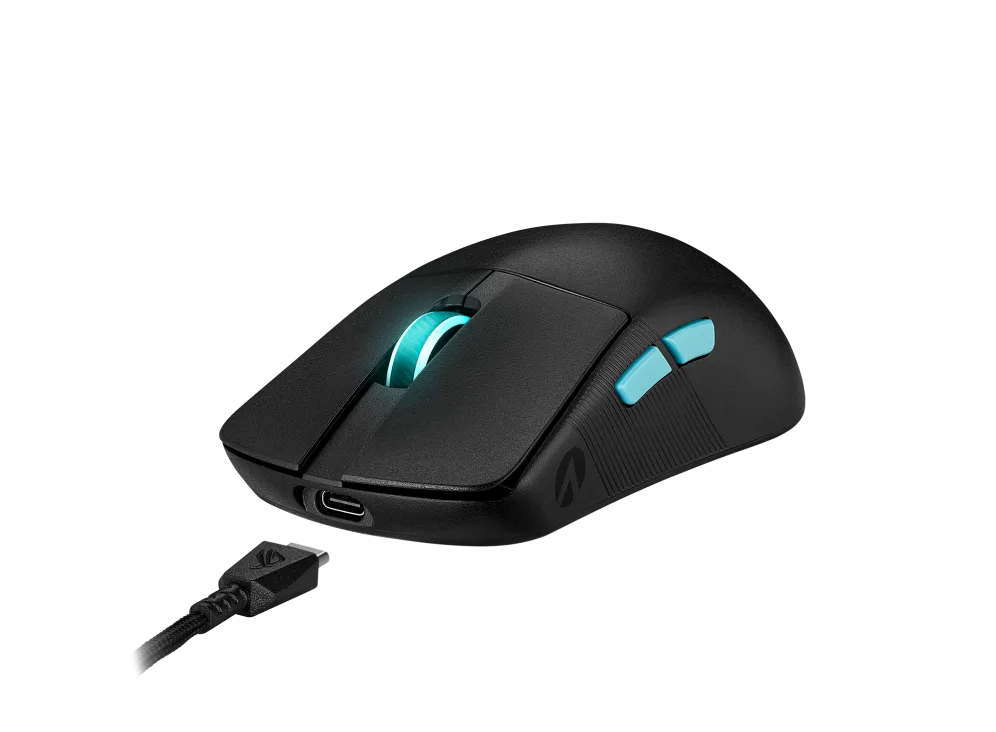 Perifericos Mouse Inalambrico Asus Rog Strix Harpe Ace Aim Lab Edition Black Gamer BT P713