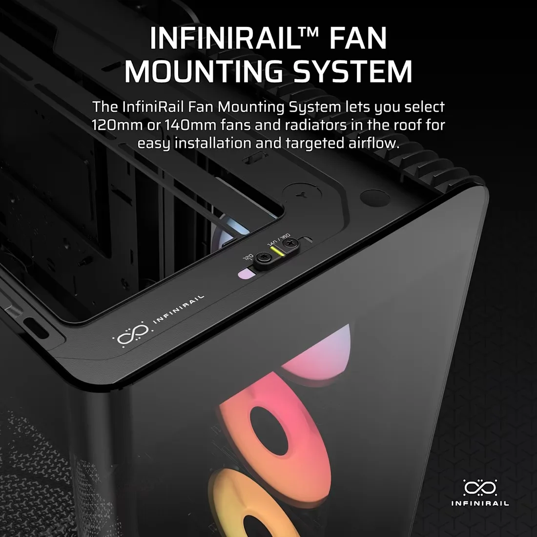 Gabinete Gamer Corsair Frame 4500X RS-R X3 Fan ARGB Black CC-9011314-WW
