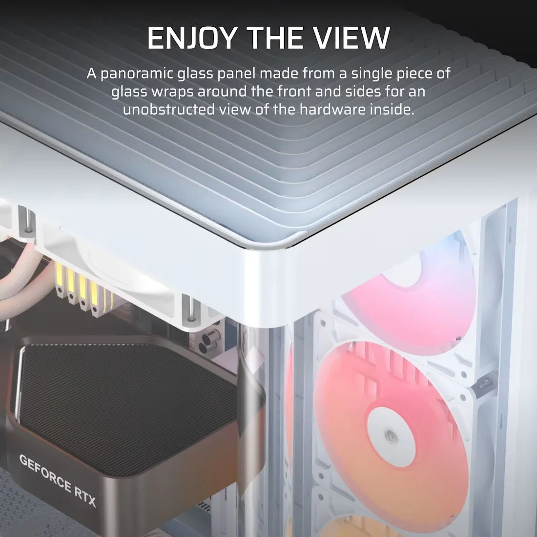 Gabinete Gamer Corsair Frame 4500X RS-R X3 Fan ARGB White CC-9011315-WW