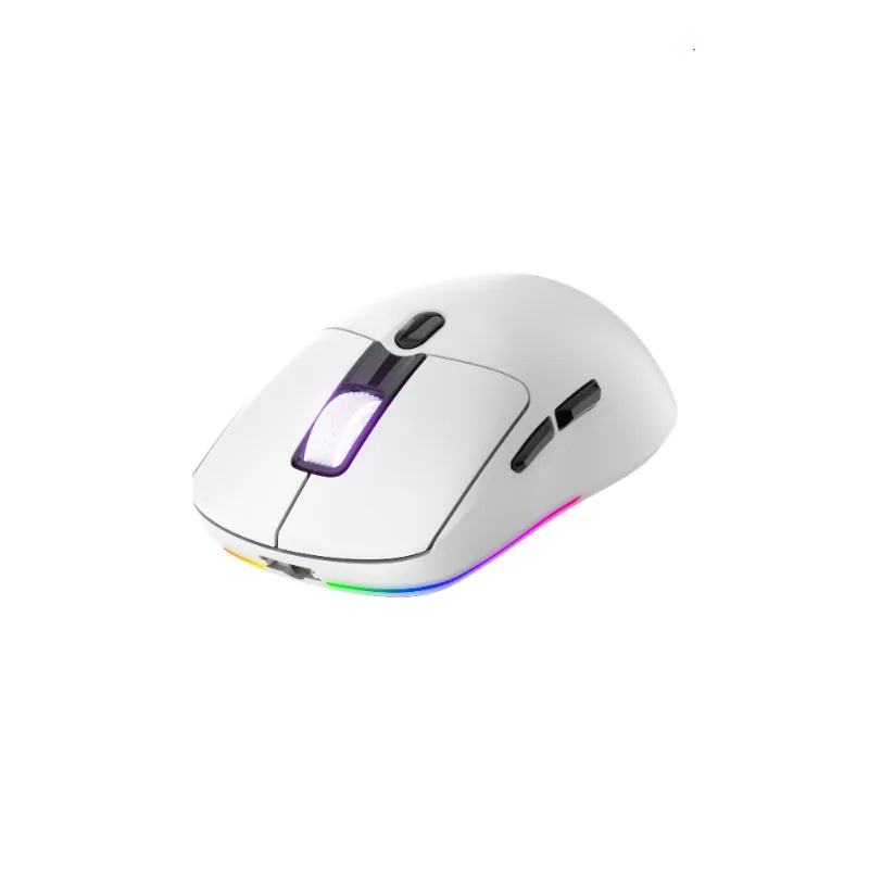 Perifericos Mouse Inalambrico Raptor Storm Grip 7 Botones White Gamer RAP-MOU-WIRELESS-7BOT-24000-WH