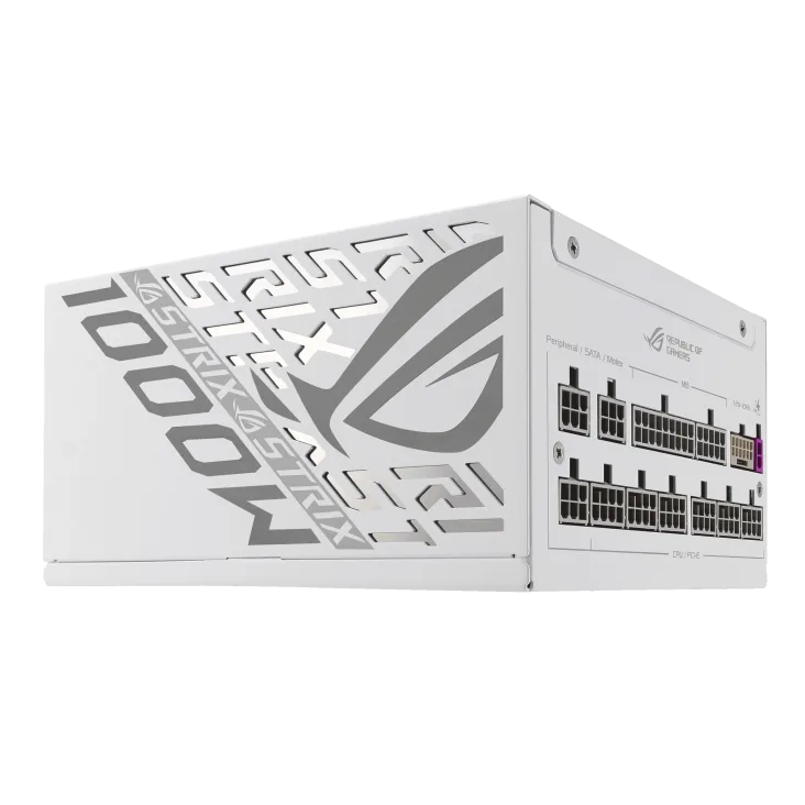 Fuente Certificada Asus 1000W Rog Strix 80 Plus Platinum Full Modular White ROG-STRIX-1000P-GAMING-WHITE