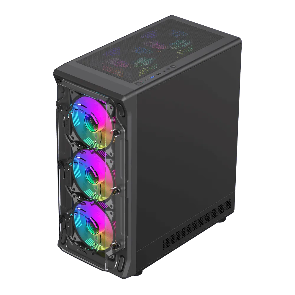 Gabinete Gamer Gamemax Starlight 2 AB X6 Fan ARGB Black STARLIGHT 2 AB