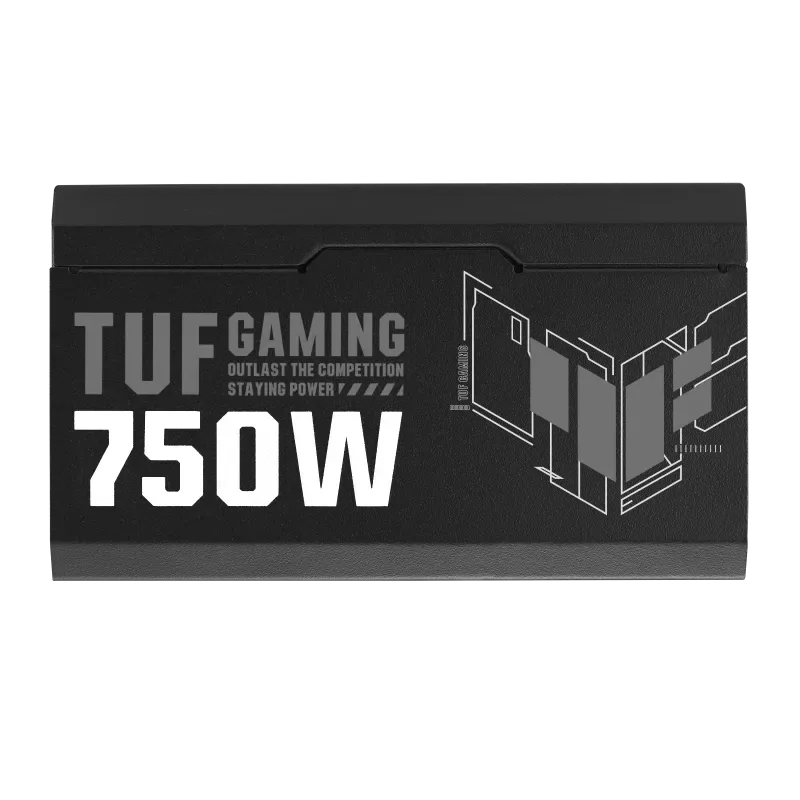 Fuente Certificada Asus 750W Tuf Gaming 80 Plus Gold Full Modular Black TUF-GAMING-750G