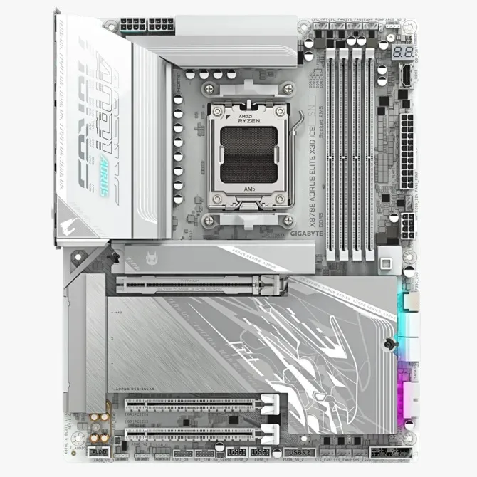 Motherboard Amd Gigabyte X870E Aorus Elite X3D Ice White AM5