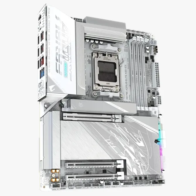 Motherboard Amd Gigabyte X870E Aorus Elite X3D Ice White AM5