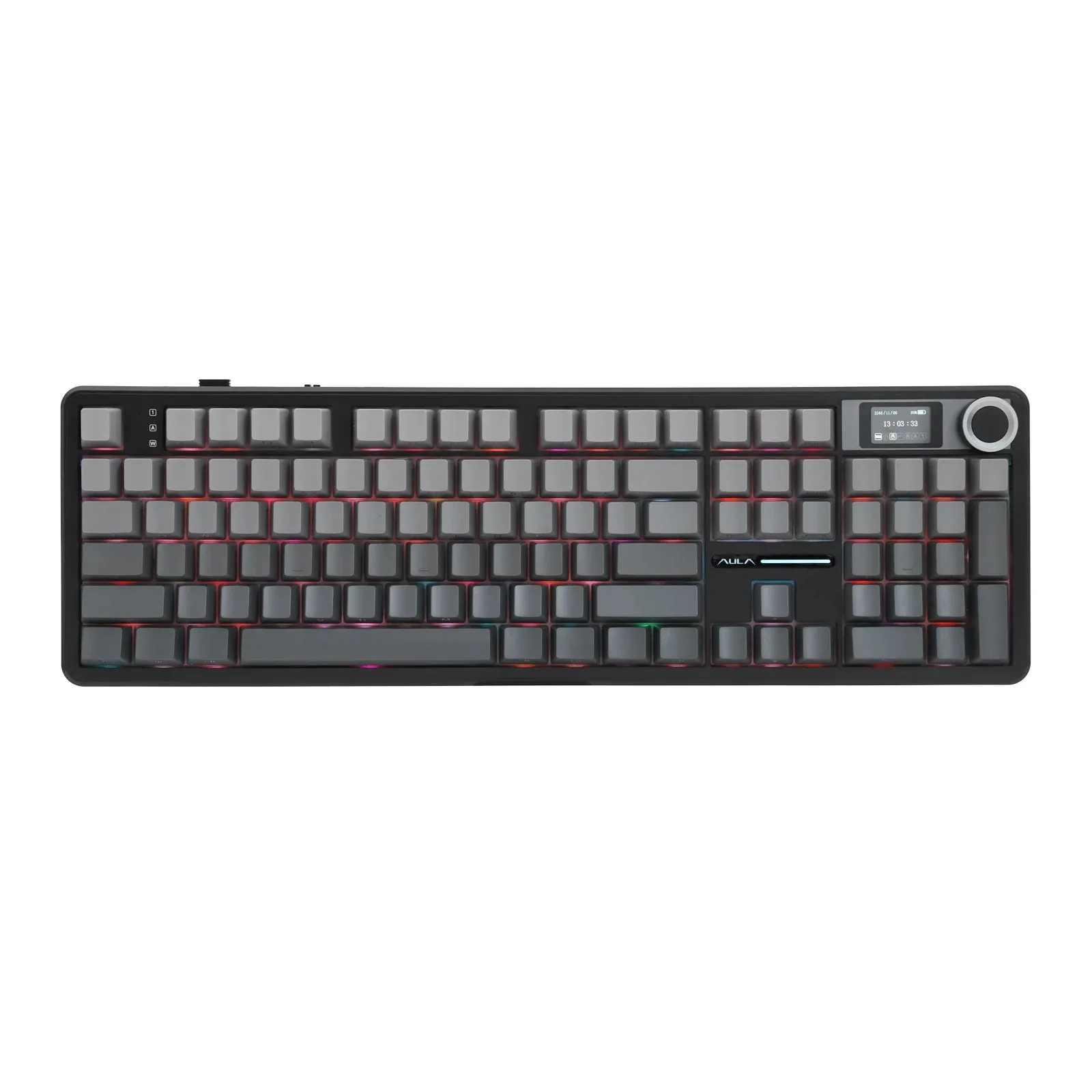 Perifericos Teclado Inalambrico Aula F108 Pro Gradient Gray Switch Zephyr Gamer Mecanico BT