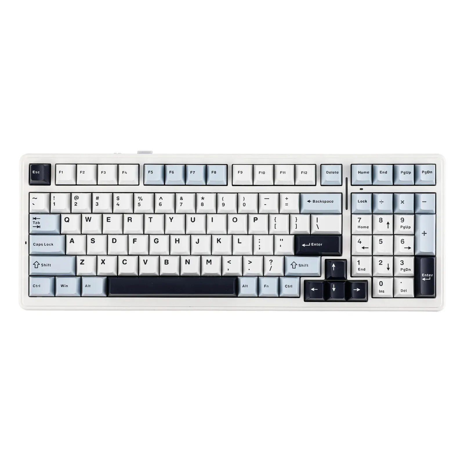 Perifericos Teclado Inalambrico Aula F99 White Blue Purple Switch GrayWood Gamer Mecanico BT