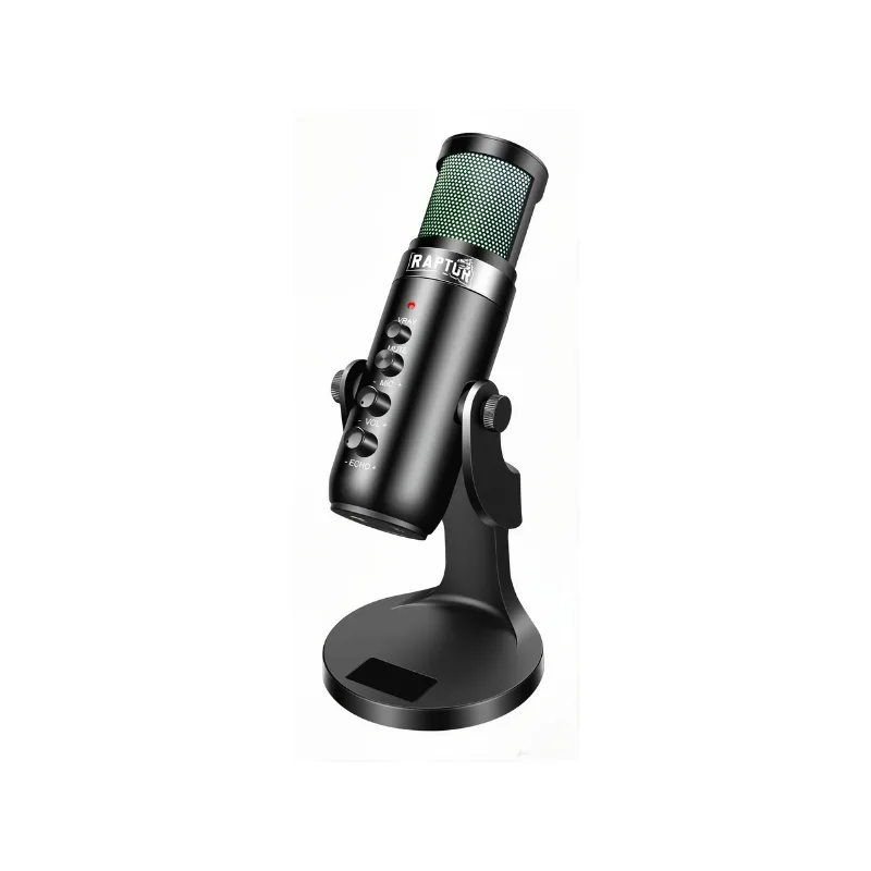 Perifericos Microfono Raptor Vox Pro RGB Black RAP-MICRO-PRO-RGB-USB
