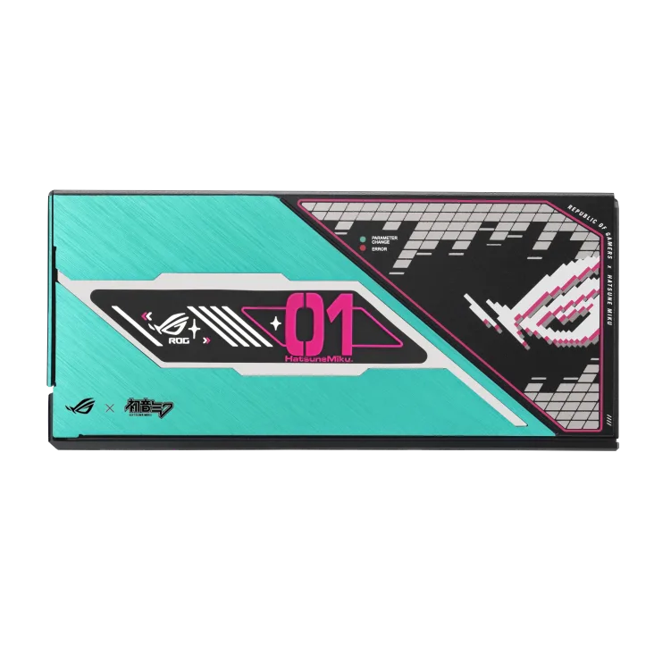 Fuente Certificada Asus 1200W Rog Thor Hatsune Miku 80 Plus Platinum III Full Modular ROG-THOR-1200P3-MIKU