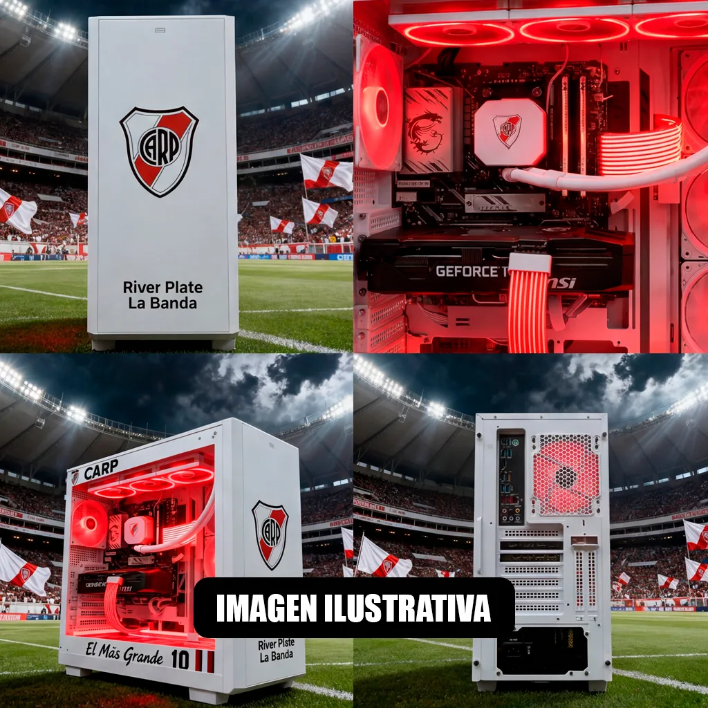 PC Armada Gamer Personalizada River Ryzen 5 9600X /Cooler /RTX 5060 Ti /B850 /32GB /2TB /Gabinete /Fuente 750W 80P