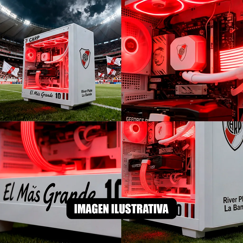 PC Armada Gamer Personalizada River Ryzen 5 9600X /Cooler /RTX 5060 Ti /B850 /32GB /2TB /Gabinete /Fuente 750W 80P