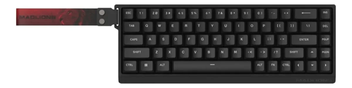 Perifericos Teclado USB FGG Madlions MAD68 HE RGB Black Switch Per Shaft Pro Gamer Magnetico