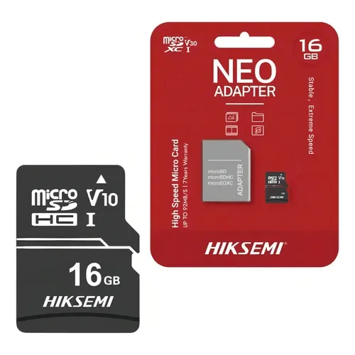 Almacenamiento MicroSD Hiksemi 16GB Neo C10 HS-TF-C1 16G