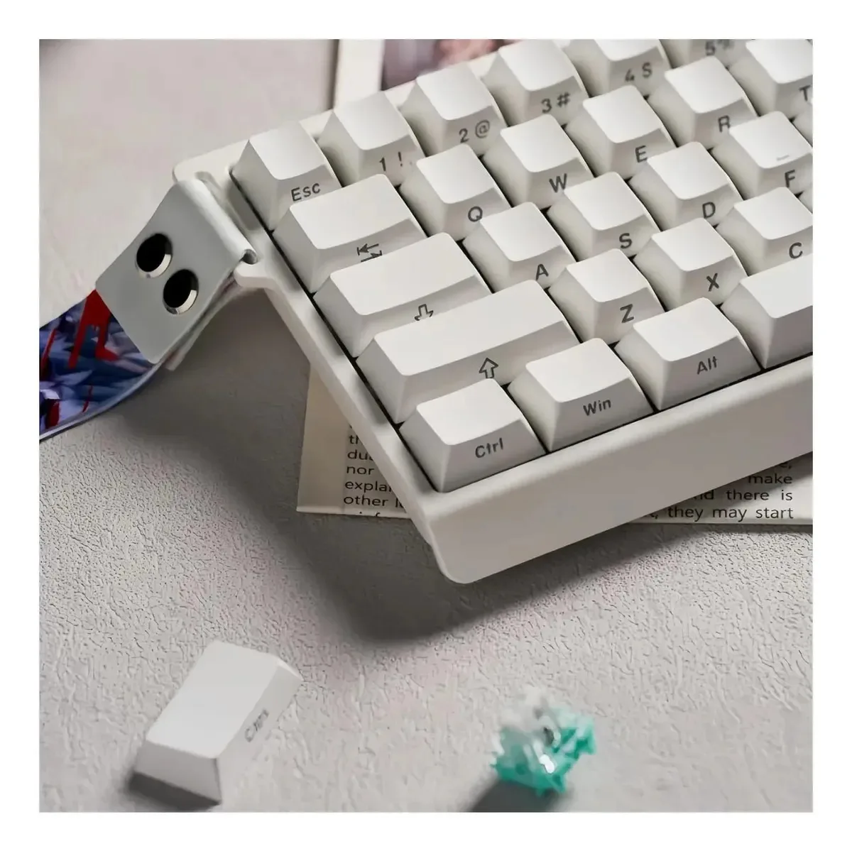 Perifericos Teclado USB FGG Madlions MAD60 HE RGB White Switch Per Shaft Pro Gamer Magnetico