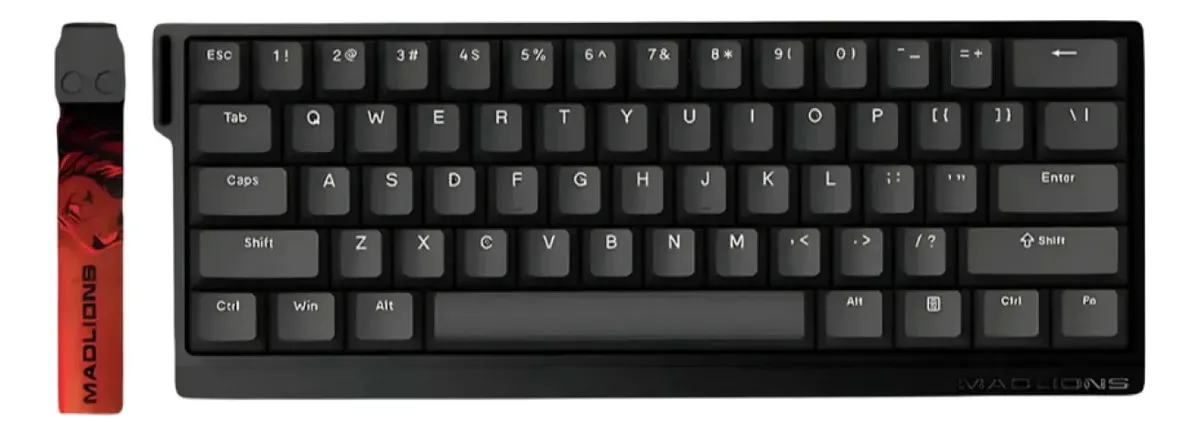 Perifericos Teclado USB FGG Madlions MAD60 HE RGB Black Switch Per Shaft Pro Gamer Magnetico