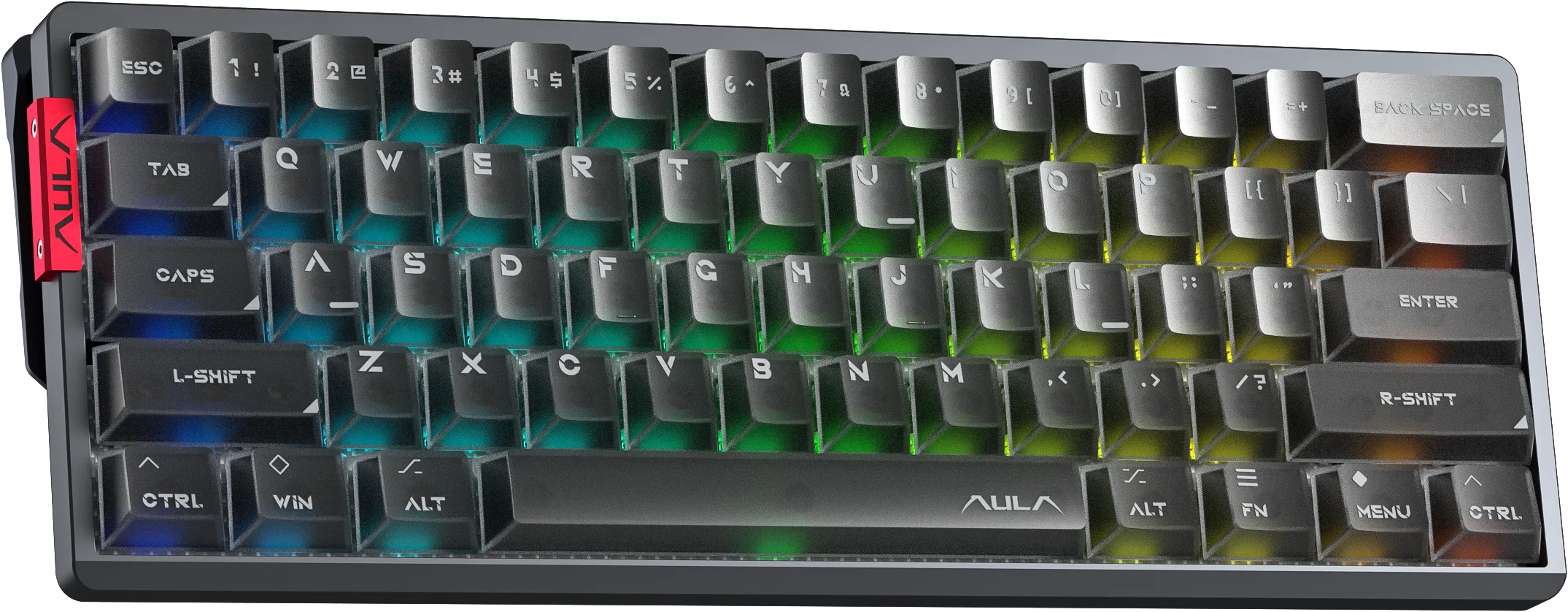 Perifericos Teclado USB Aula AG60 Pro Metalic Gray + Black Switch Aether Magnetico Gamer