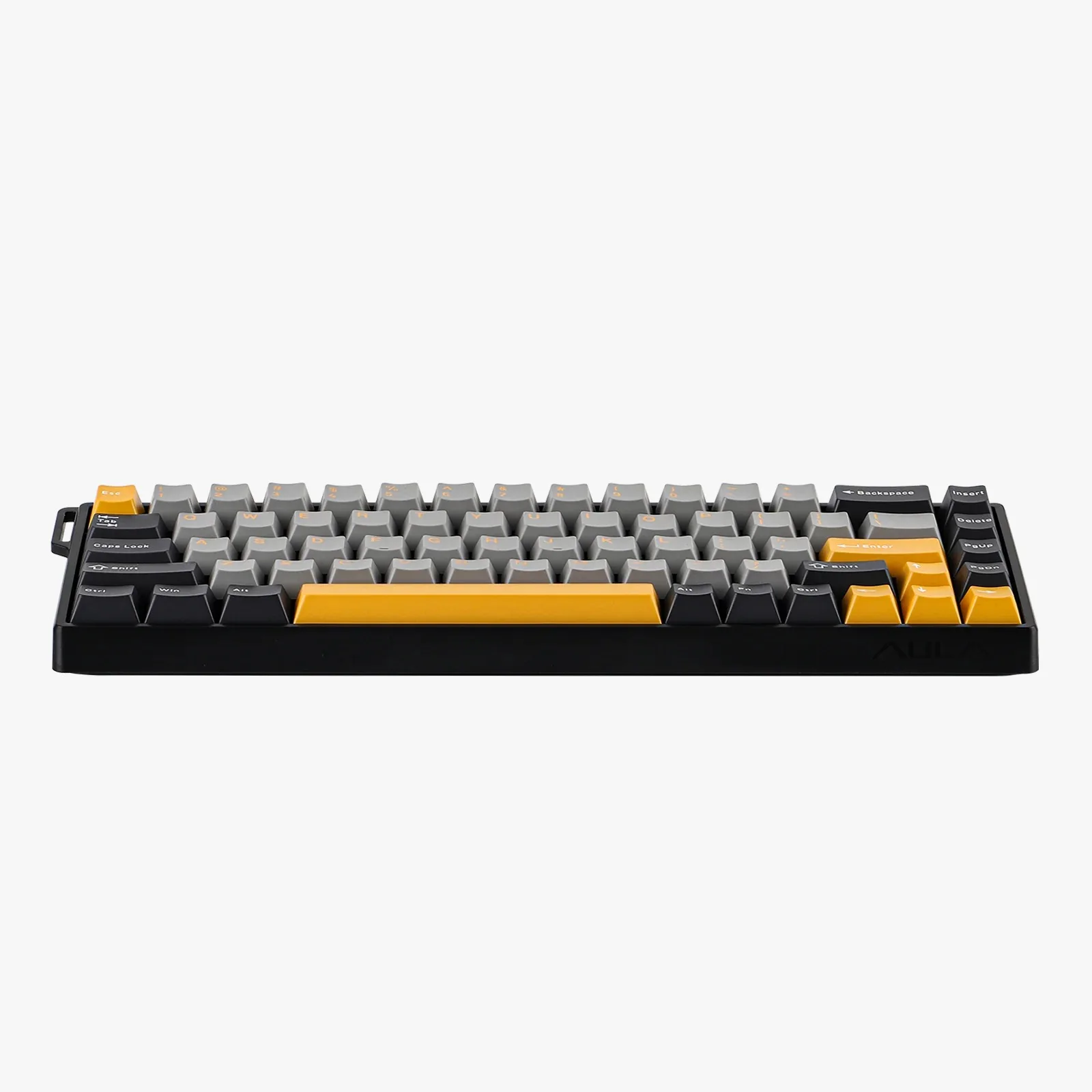 Perifericos Teclado USB Aula WIN68HE Max Dark Grey + Light Grey + Yellow Wing Chun Gamer Magnetico