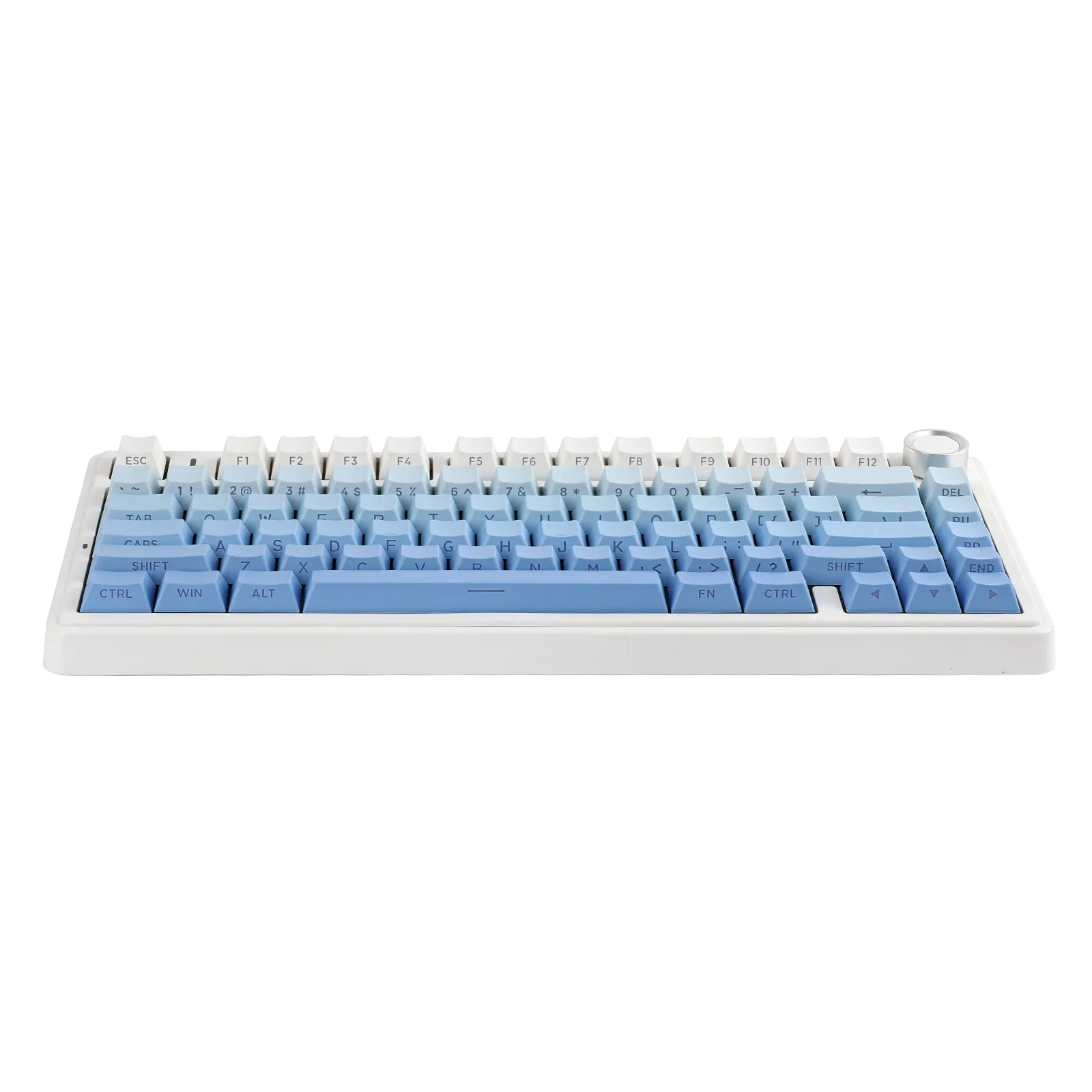 Perifericos Teclado Inalambrico Aula F75 White + Gradient Blue Switch Reaper Gamer Mecanico BT