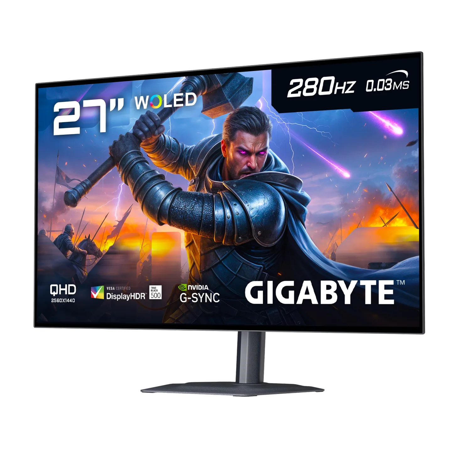 Monitor 27 Gigabyte 2K 280Hz OLED 0.03ms MO27Q28G