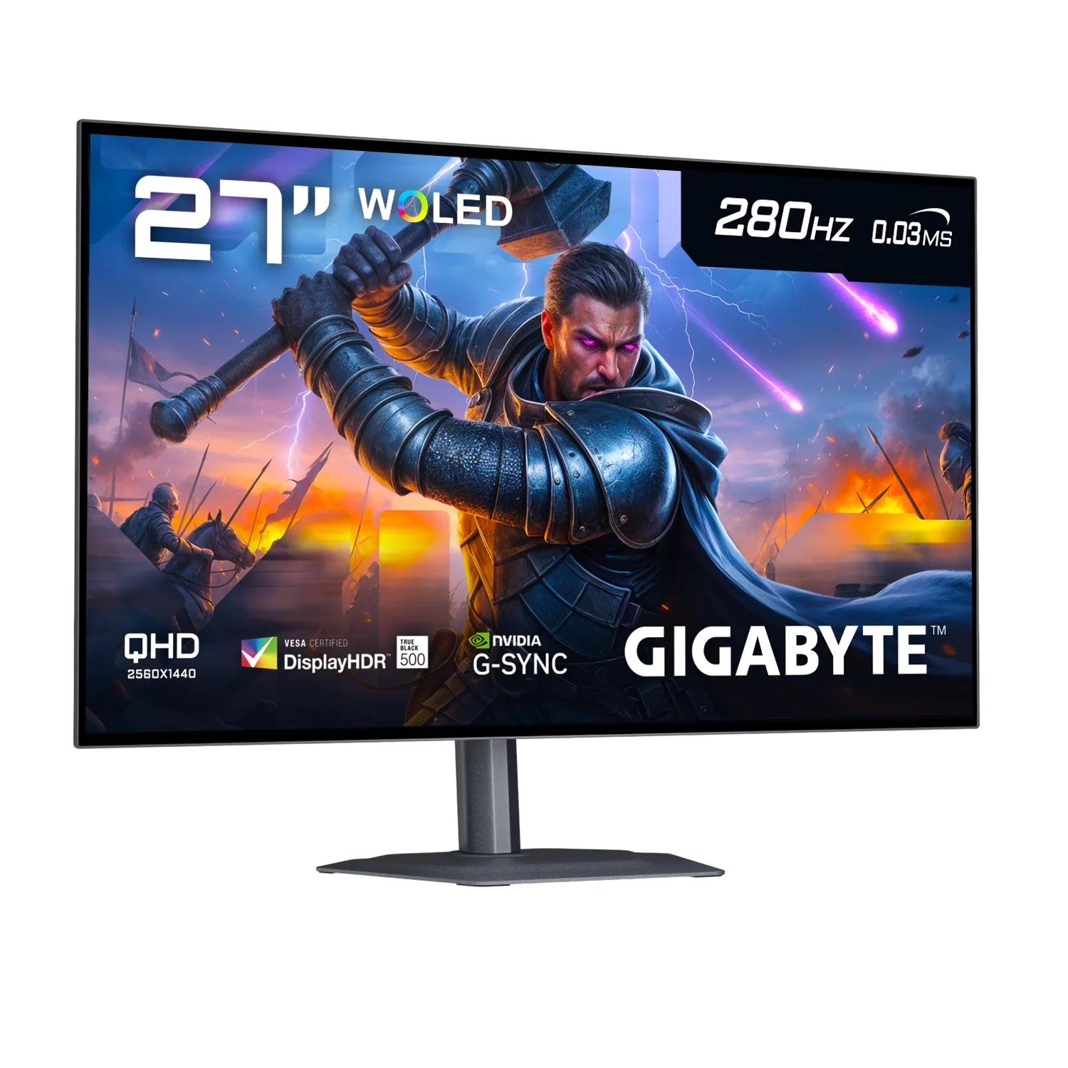 Monitor 27 Gigabyte 2K 280Hz OLED 0.03ms MO27Q28G